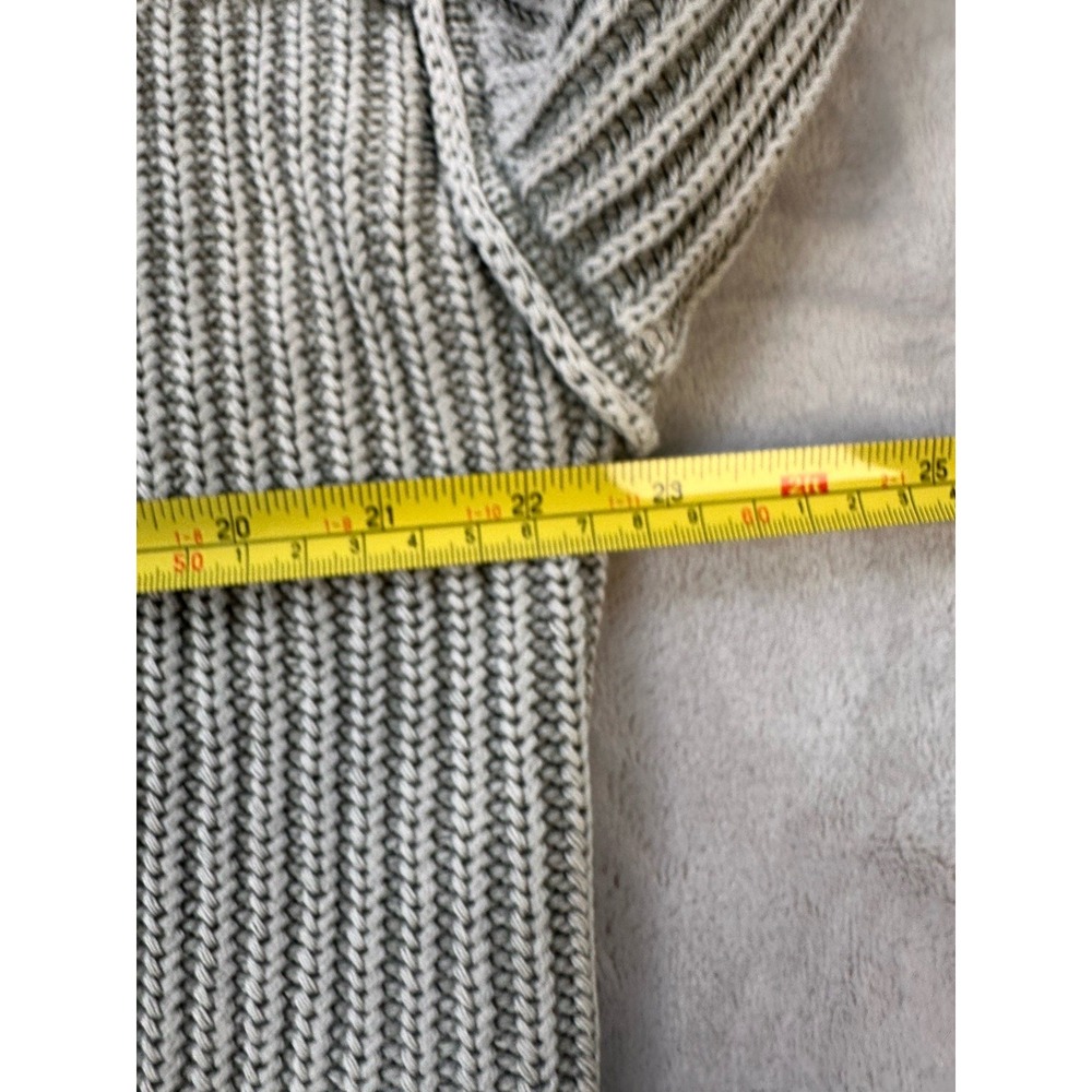 Pilcro Anthropologie Cardigan Women's SZ XXS Acid Wash Gray Drop Shoulder Boho - Picture 8 of 9